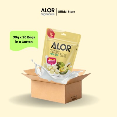 Alor Freeze Dried Yogurt Bites Durian (30g x 20 packs)