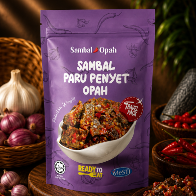 SAMBAL OPAH - TRAVEL PACK - SAMBAL PARU PENYET OPAH 160gram