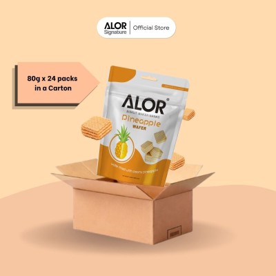 Alor Wafer Pineapple (80g x 24 packs)