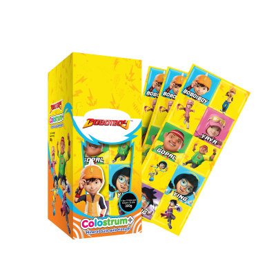 BOBOIBOY GULA-GULA KUNYAH CAMPURAN SUSU DENGAN KOLOSTRUM
