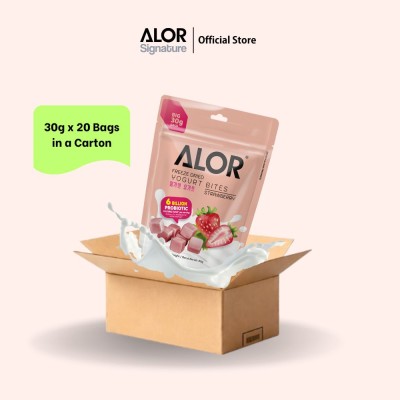 Alor Freeze Dried Yogurt Bites Strawberry (30g x 20 packs)