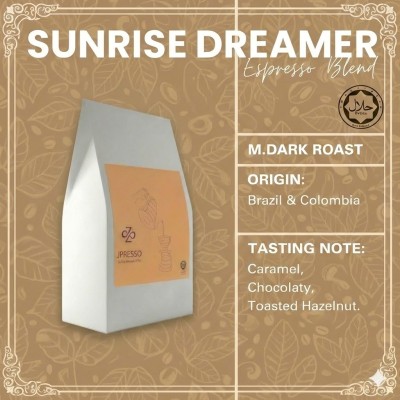 JPRESSO ESPRESSO BLEND SUNRISE DREAMER COFFEE BEAN