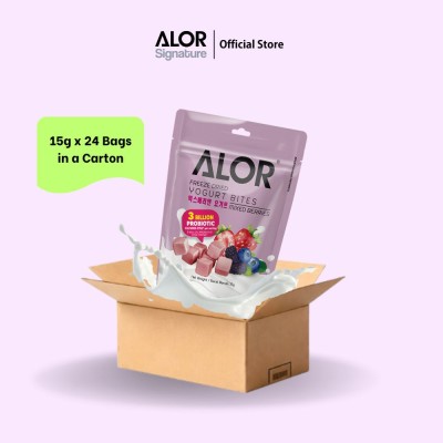 Alor Freeze Dried Yogurt Bites Mixed Berries (15g x 24 pek)