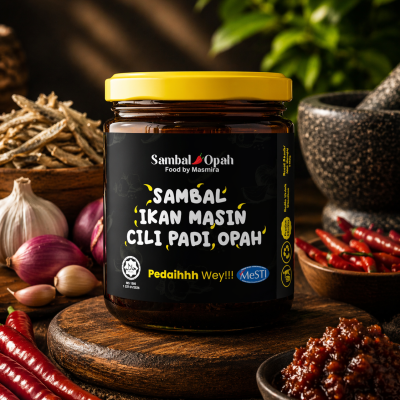 SAMBAL OPAH - SAMBAL IKAN MASIN CILI PADI OPAH 150gram