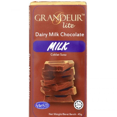 Grandeur Lite Dairy Milk Chocolate Bar 45g