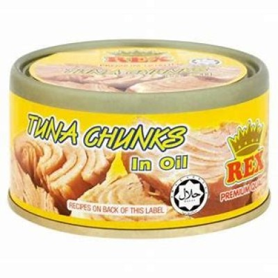REX TUNA FLAKES IN OIL (1CTN X 48UNIT X 185GM)