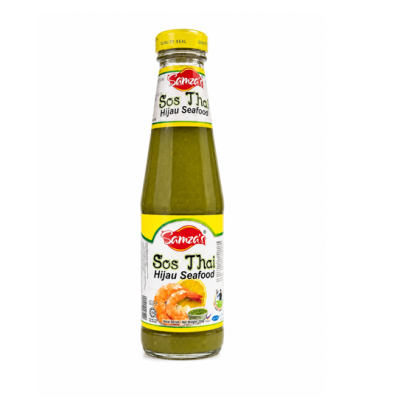 Samza's Sos Thai Hijau Seafood Green Chilli Thai Seafood Sauce 350g (1 Unit)
