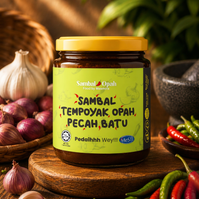 SAMBAL OPAH - SAMBAL TEMPOYAK OPAH PECAH BATU 150gram