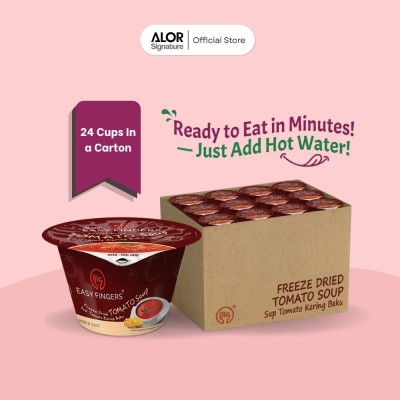 Alor Easy Fingers Freeze Dried Tomato Soup (30g x 24 cups)