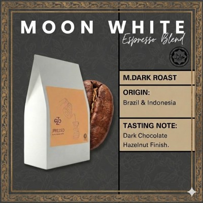 JPRESSO ESPRESSO BLEND MOON WHITE COFFEE BEAN