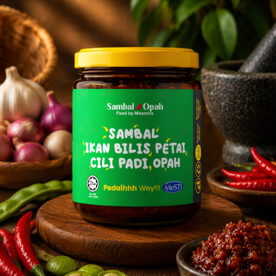SAMBAL OPAH - SAMBAL IKAN BILIS PETAI CILI PADI OPAH 150gram