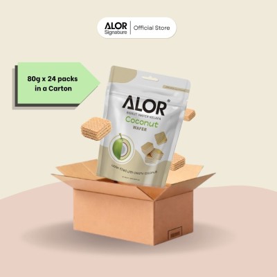 Alor Wafer Coconut (80g x 24 packs)