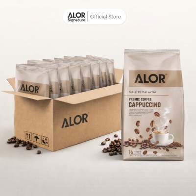 Alor Premix Coffee Cappucino - 3 in 1 (25g x 16 sticks x 30 bags)
