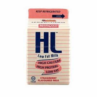 MARIGOLD HL Low Fat Milk 200ml - Strawberry