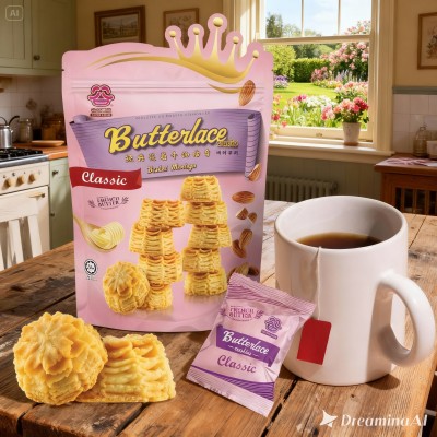 Butterlace Butter Cookies 120g