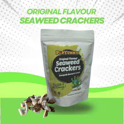 POPYUMMY - Original Flavor Seaweed Crackers 1x24 units (42g each unit)