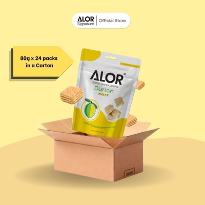 Alor Wafer Durian (80g x 24 packs)