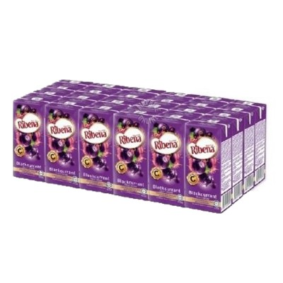 RIbena Blackcurrant 200ml x 6 x 4
