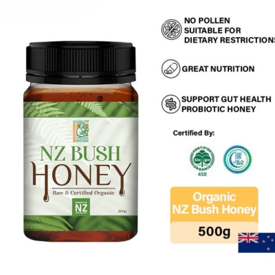 Organic NZ Bush Honey (500g) Madu Asli Halal